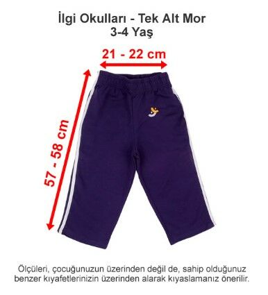 İlgi Okulları - Tek Alt Mor 3-4
