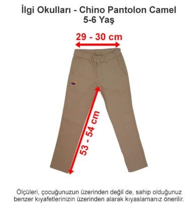 İlgi Okulları - Chino Pantolon Camel 5-6