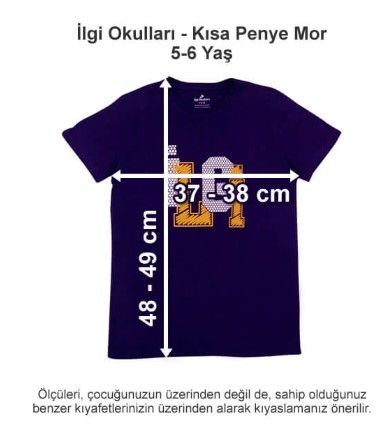 İlgi Okulları - Kısa Penye Mor 5-6