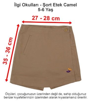 İlgi Okulları - Şort Etek Camel 5-6