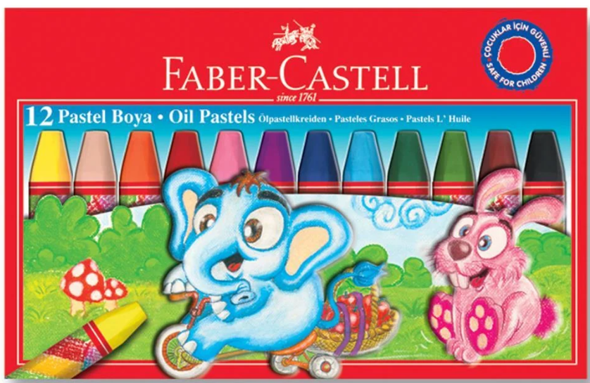 Faber Castell Karton Kutu Pastel Boya 12 Renk